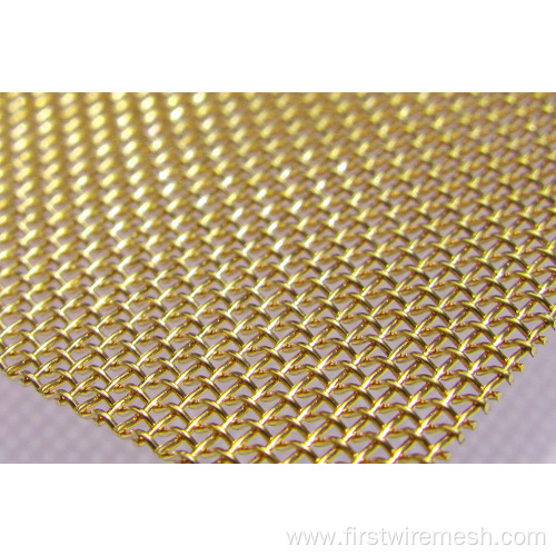 Decorative brass wire mesh